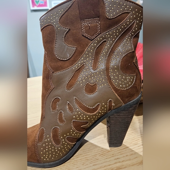 CARLOS by Carlos Santana Sterling Western Booties Bourbon. Size 7 - Picture 10 of 15